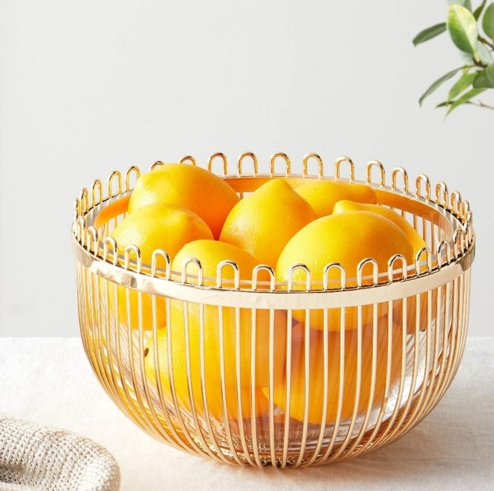 Kate Spade Lenox Glass Metal Wire Bowl Set Keaton St - Picture 4 of 10